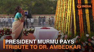 President Murmu pays tribute to Bharat Ratna Dr. Babasaheb Ambedkar on 69 mahaparinirvan diwas