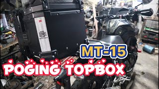 How to install Topbox bracket for yamaha MT15  #yamaha #mt15 #installation #topbox #braket