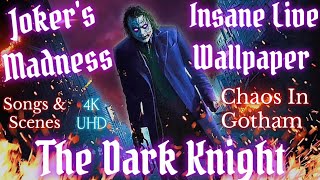 Batman The Dark Knight Movie - Theme Song Heath Ledger Joker, Why So Serious, 2008 Live Wallpaper 4k
