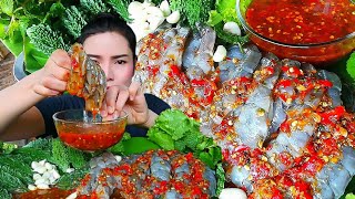 กุ้งเเช่น้ำปลาร้าเดือด กุ้ง1 kg  เนื้อกุ้งหวานกรอบ น้ำจิ้มรสเด็ดเผ็ดจัดจ้านสะท้านสรวง|ส้มซ่าพาเเซ่บ