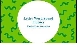aimswebPlus Letter Word Sound Fluency