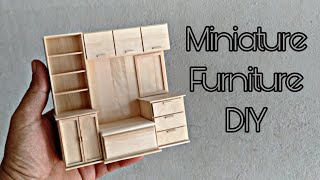 DIY Miniature Furniture From Ice Cream Stick | Furniture ideas