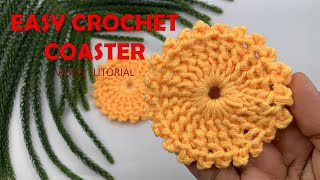 How to Crochet an easy Crochet Coaster Pattern | Beginner-Friendly Tutorial for Quick Coasters