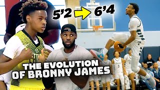 Bronny James INCREDIBLE Evolution Through The Years!! From 5'2 To A LEGIT 6'4 NBA PROSPECT! (