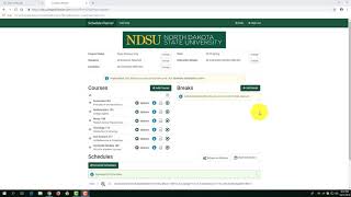 NDSU Schedule Planner Tutorial