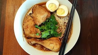 Street Food Style Chicken Noodle Soup 醬燒雞腿湯麵 保證你吃三大碗