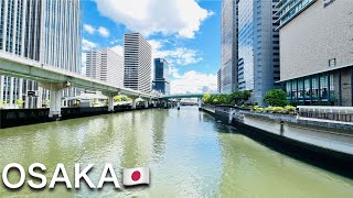 🚶‍♂️Osaka Virtual Tour: Umeda to Dojima, Higobashi(2024) 🇯🇵 -4K Japan travel video-