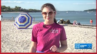 Beaches remain busy amid record-breaking heat