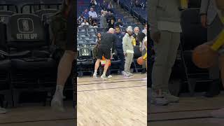 Ja Morant Warming Up with His Daughter On #MLKDay #shorts