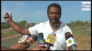 Thewarapperuma stranded outside Yala National Park