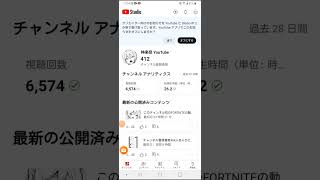 チャンネル登録者数412人ありがとうございます#shorts