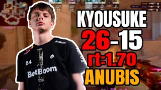 kyousuke (26-15) rt:1.70 SoloQ l EU FACEIT RANKED (anubis) | #cs2 #pov