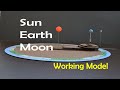 Working Model - Sun, Earth and Moon