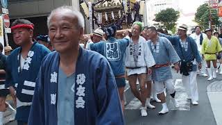 川崎山王祭　稲毛神社　令和元年　町内みこし連合渡御　日新町　2019/8/3 Kawasaki Sanno festival 25