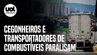 Alta dos combustíveis: Cegonheiros e transportadores de combustíveis iniciam paralisação