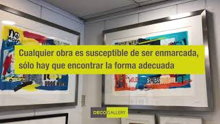 Toda obra es susceptible de ser enmarcada. Enmarca la tuya con nosotros.