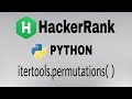 #33: Itertools.permutations() | Hackerrank Python Solution | English Explanation