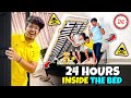 Living Inside The Bed For 24 Hours😱TSG Jash Vs Mann Vs Ronish  🥰Dangerous Challenge 😨- Jash Dhoka