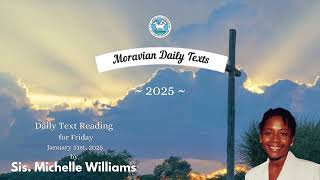 Moravian Daily Texts: Friday, January 31st, 2025