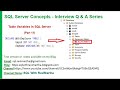 Table Variables in SQL Server | Pound Tables | Table Variable in SQL | Table Variable in Tempdb