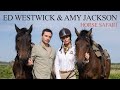 Ed Westwick and Amy Jackson on a horseback safari in Africa with Horizon Horseback Mashatu.