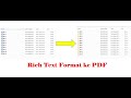 Cara Mengubah File RTF ke PDF Otomatis