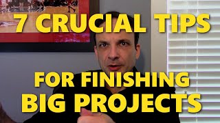 7 Crucial Tips For Finishing Big Projects, from Jason Pargin aka \