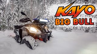 KAYO BIG BULL  В глубоком снегу / Обзор квадроцикла