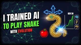 I Trained AI to Play Snake Using EVOLUTION! 🧠🐍