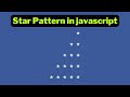 Right Triangle Star Pattern in Javascript using For Loop | Papa Developer