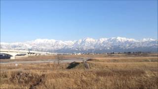 立山連峰・常願寺川左岸からの眺望