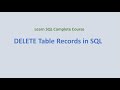 18. Deleting Table Records in SQL