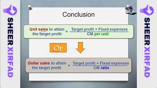 Cashirkii 19 Managerial Accounting Determining Level of Sales to Cover FC and Making a Profit