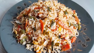 বাসি ভাত দিয়ে ফ্রাইড রাইস তৈরির রেসিপি |  Easy Fried Rice recipe