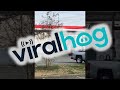 Goofing Off at the Gas Pump || ViralHog