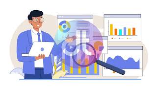 Data Analysis Concept Animation Scene