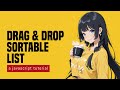 Drag & Drop Sortable List In HTML Javascript