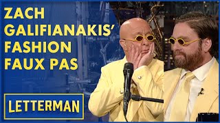 Zach Galifianakis' Wardrobe Malfunction | David Letterman