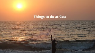 Things to do at Goa