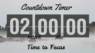 ⏳ 2-Hour Silent Timer – No Beeps, No Music 🕒 | Distraction-Free Focus