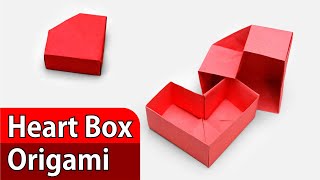How To Origami Heart Box (Origami Easy)