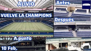 10 Feb. A Olvidarnos de la liga corrupta. Toca champions. Siguen con los cambios en el Bernabéu