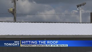 Community helps put new roof on Alma VFW