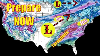 Major Storm Bringing Ice, Damaging Winds, Major Snowfall, Flooding & Tornadoes - The WeatherMan Plus