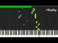 j.s.bach march in d major bwv anh. 122 piano tutorial synthesia