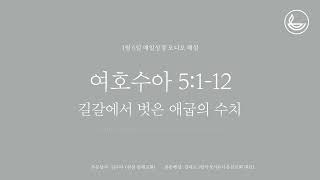 「매일성경」 길갈에서 벗은 애굽의 수치 [여호수아 5:1-12]