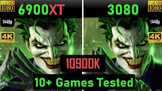 AMD RX 6900XT vs RTX 3080 10900K | 10+ New Games Tested in 4K, 1440p \u0026 1080p