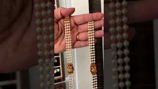 👌 Light Weight Gold pearl long hara design/Latest gold pearl 3 layer long hara design/2023 model