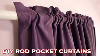 How to make Rod Pocket Curtains - Simple DIY Curtains for your Home