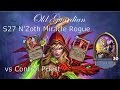 Hearthstone Standard S27 N'Zoth Miracle Rogue vs Control Priest - Some surprise burst